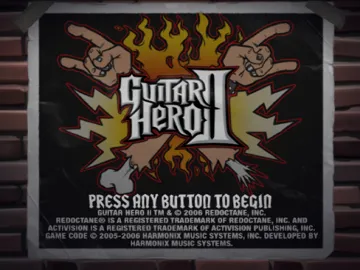 Guitar Hero II screen shot title